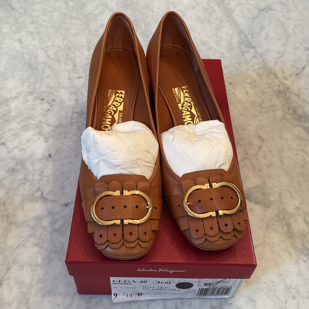 Ferragamo Brown Pumps